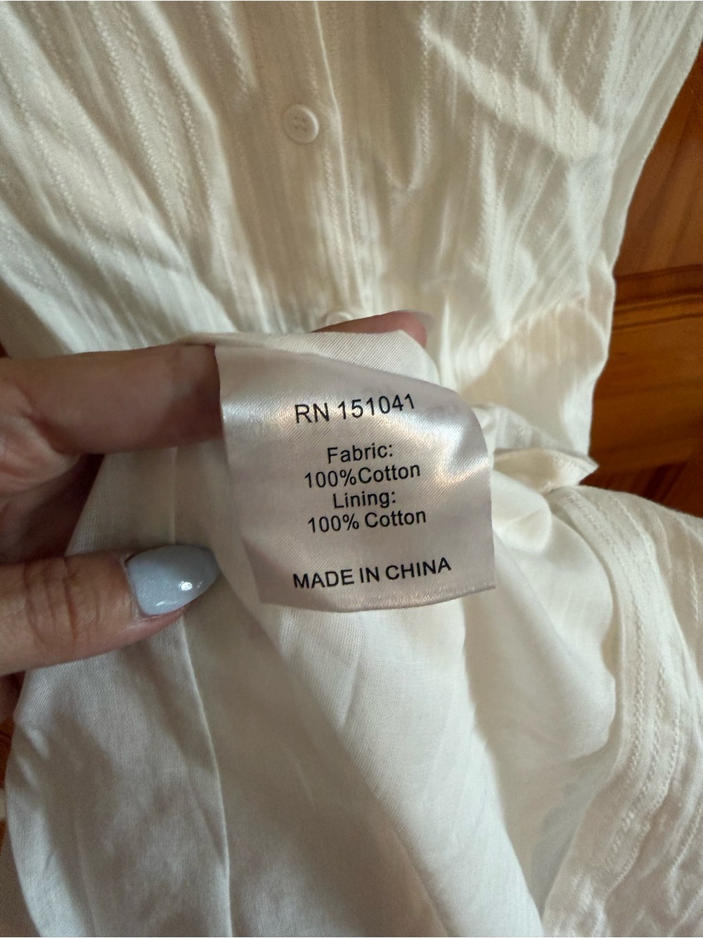 o.p.t. Vida Cotton Dress Tie Waist Bohemian Lace White Size Large NEW - Picture 7 of 13